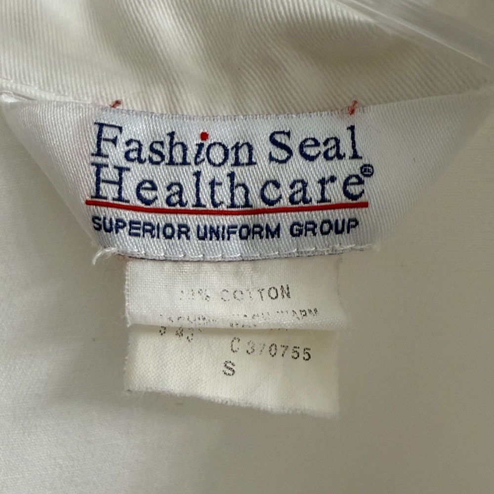 LAB COAT -Fashion Seal Healthcare White Cotton - Picture 3 of 8